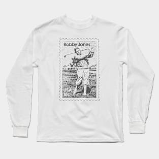 Grey Bobby Jones Stamp Art Long Sleeve T-Shirt